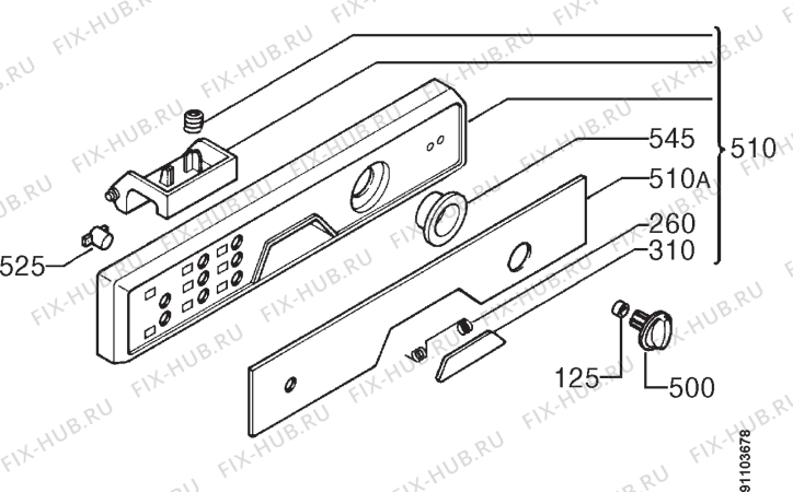 Схема №3 FAV3430IW с изображением Всякое для посудомойки Aeg 1522545001